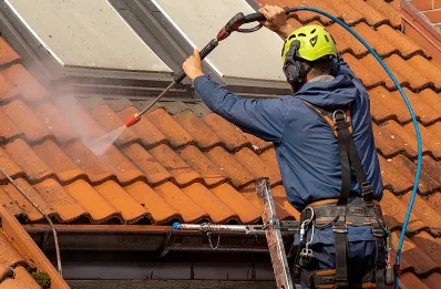 Démoussage et hydrofuge de toiture à Corme-Royal
